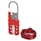 Panduit Multiple Lockout Hasp w/6' Vinyl Coated Galvanized Steel, PSL-MLD PSL-MLD - alternate 1